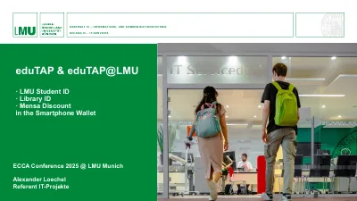 First page of eduTAP & eduTAP@LMU