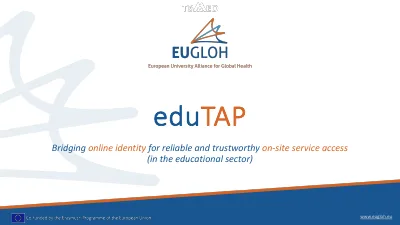 First page of Lightning Talk: eduTAP
