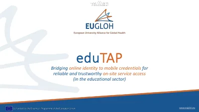 First page of Lightning Talk: eduTAP